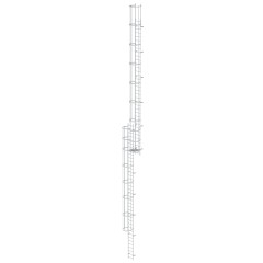 MUNK ortsfeste Steigleitern Aluminium, 18,76m SH
