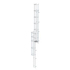 MUNK ortsfeste Steigleitern Aluminium, 11,76m SH PG2