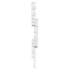 MUNK ortsfeste Steigleitern Aluminium, 15,12m SH PG2