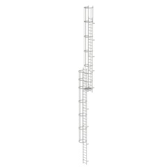 MUNK ortsfeste Steigleitern Edelstahl, 15,12m SH