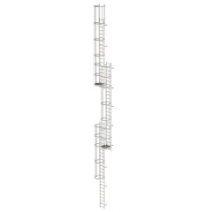 MUNK ortsfeste Steigleitern Edelstahl, 15,96m SH PG2