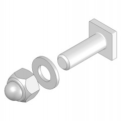 MUNK T-Nut-Schraube M8x18 kpl. Systemgeländer