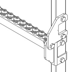 Hailo Gelenkverbinder für Edelstahl-Leitern 40x20mm