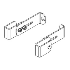 Hailo Wandhalter für GFK Leitern, für Leitertyp 9670/9650, 120-150mm Wandabstand