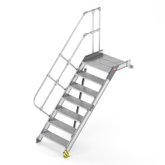 Hailo Plattformtreppe wandmontiert Neigung 45°