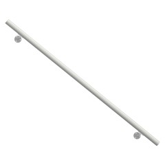 Dolle Handlaufset zur Wandmontage 1,5m Aluminium weiß, rund