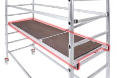 Hymer Einzelteil Gerüst Bühne mit Durchstiegsklappe 1,90x0,65m 13,8kg