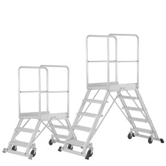 Hymer Podesttreppe fahrbar zweiseitig begehbar 3-8 Stufen