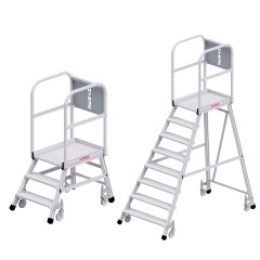 Hymer Podesttreppe fahrbar einseitig begehbar 3-8 Stufen