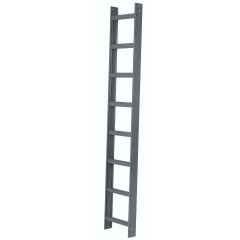 Iller Aluminium Dachleiter mit hochwertiger Pulverbeschichtung 8 Sprossen Alu Blank