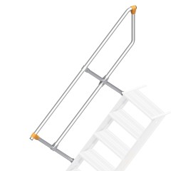 Layher Handlauf für Treppe mit Plattform 60° 10 Stufen