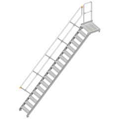 Layher 112 Treppe mit Plattform 45° 60cm 17 Stufen