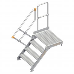 Layher 112 Treppe mit Plattform 45° 80cm 4 Stufen