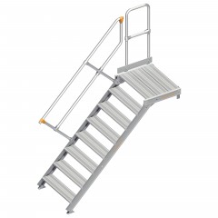 Layher 112 Treppe mit Plattform 45° 80cm 8 Stufen