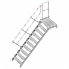 Layher 112 Treppe mit Plattform 45° 80cm 10 Stufen