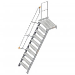 Layher 112 Treppe mit Plattform 60° 80cm 10 Stufen