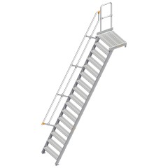 Layher 112 Treppe mit Plattform 60° 800mm 16 Stufen