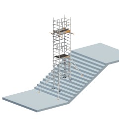 Layher Treppen-Kit für Fahrgerüst SoloTower P2 SafetyPlus mit 2 Durchgängen bis 6,65m AH