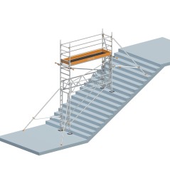 Layher Treppen-Kit für Fahrgerüst Uni Standard P2 mit 2 Durchgängen bis 7,73m AH