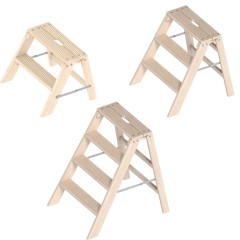Layher 1055 klappbarer Holzstufentritt