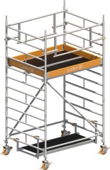 Layher Rollgerüst Uni Kompakt P2 Safety Plus mit Doppelgeländer 4,20m AH