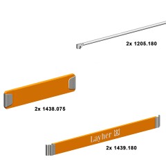 Layher Nachrüstset P2 für Gerüst Zifa 1406.210 auf 1406.310