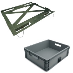 Mauderer Bavaria Leiterlift Zubehör Material-Transportbox und Adapter