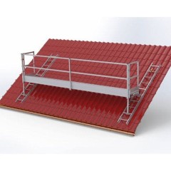 Mauderer Geländer Alu zur Verlängerung für das Anbaumodul (ohne Tür), klappbar 2,5-5m Länge