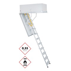 Minka Bodentreppe Type 1 Passiv Plus brandhemmend mit U-Wert 0,19-0,33 W/m2K bis 295cm Raumhöhe