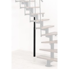 Minka Abstützrohr für die Raumspartreppe Comfort Top Schwarz