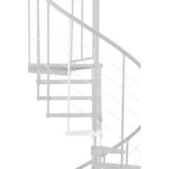 Minka Höhenerweiterung für Spino Zink Color 120cm Durchmesser Weiß
