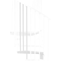 Minka Höhenerweiterung für Rondo Zink Color 160cm Durchmesser Weiß