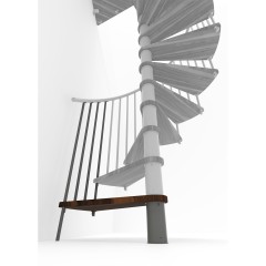 Minka Höhenerweiterung für Spiral Smart 140cm Durchmesser Walnuss Grau