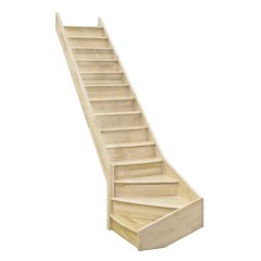 Minka Wangentreppe Home Turn 300cm max. Geschosshöhe Fichte Linksgewendelt ohne Geländer