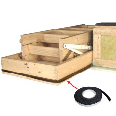 Minka Passivhaus-Einbauset single luftdichter Abschluss von Dachbodentreppen ohne Stahlzarge