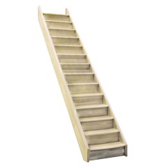 Minka Wangentreppe Home 300cm max. Geschosshöhe Fichte ohne Geländer