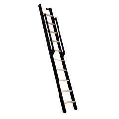 Minka Wangentreppe Strong 243cm max. Geschosshöhe Buche schwarz