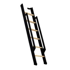 Minka Wangentreppe Strong 152cm max. Geschosshöhe Fichte schwarz