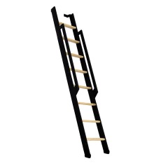 Minka Wangentreppe Strong 199cm max. Geschosshöhe Fichte schwarz