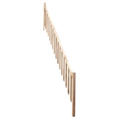 Minka Treppengeländer für die Raumspartreppen Home, Classic, Home Turn und Classic Turn Gerade Stäbe Fichte