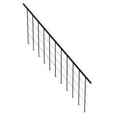 Minka Zweites Geländer für die Raumspartreppen Comfort Top und Comfort Top Turn Schwarz
