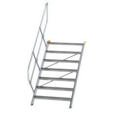 MUNK Treppe 45°  inkl. einen Handlauf, 1000mm Stufenbreite, 7 Stufen