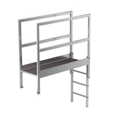 MUNK Attika-Überstieg in Sonderlängen Aluminium 1600mm