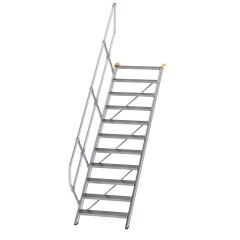 MUNK Treppe 45°  inkl. einen Handlauf, 800mm Stufenbreite, 11 Stufen