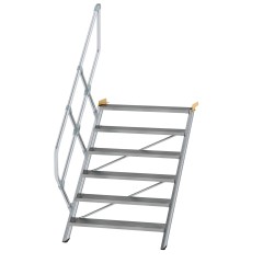 MUNK Treppe 45°  inkl. einen Handlauf, 1000mm Stufenbreite, 6 Stufen