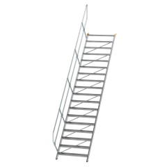 MUNK Treppe 45°  inkl. einen Handlauf, 1000mm Stufenbreite, 18 Stufen