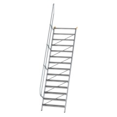 MUNK Treppe 60°  inkl. einen Handlauf, 1000mm Stufenbreite, 14 Stufen
