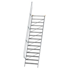 MUNK Treppe 60°  inkl. einen Handlauf, 1000mm Stufenbreite, 15 Stufen