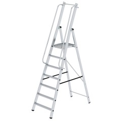 MUNK ML Bauleiter Aluminium-Stufenstehleiter 7 Stufen