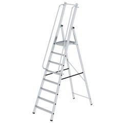 MUNK ML Bauleiter Aluminium-Stufenstehleiter 8 Stufen